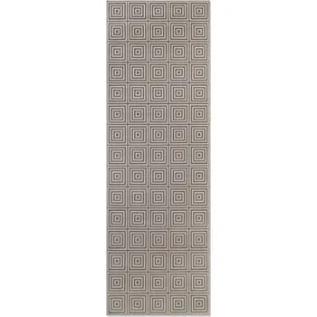 Koberec ELLE Decoration Běhoun Perles 106185 White Grey z kolekce Elle Rozměry koberců: 80x240