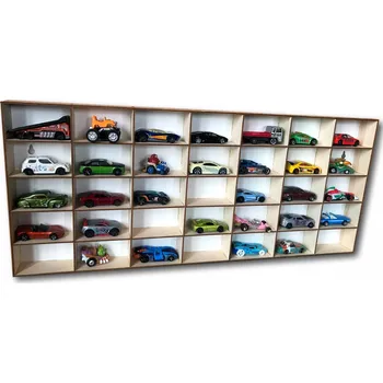 police Police na angličáky s 35 přihrádkami, překližka, hloubka 5 cm