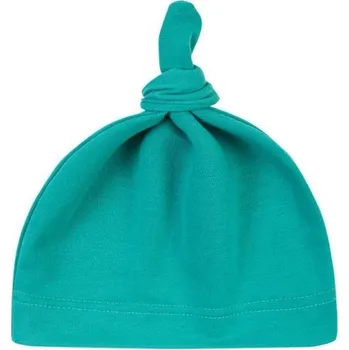 Čepice Dětská čepice s uzlem tyrkysová