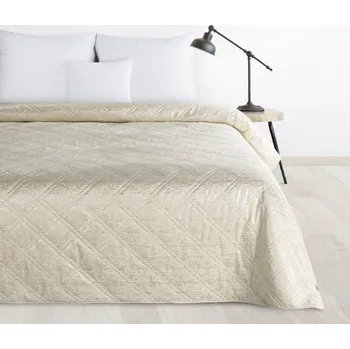 Přehoz na lůžko PŘEHOZ NA POSTEL LUIZ 220X240 CM KRÉMOVÝ
