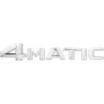 Elektrický zubní kartáček Emblém samolepicí znak MERCEDES 4MATIC 14x2,3 cm Stříbrný