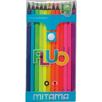 Kresba Sada pastelek FLUO Mitama - 12 ks
