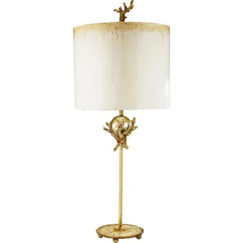 Lampička Stolní lampa Elstead Trellis šedá, žlutá 60 W