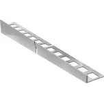 ACARA PRAHA s.r.o. AC KP4 spádová lišta, pravá, nerez V2A kartáč, v: 10 mm, v2: 6-32 mm, d: 1,5 m