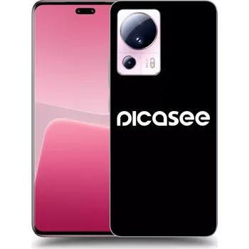 Pouzdro na mobilní telefon Picasee silikonový černý obal pro Xiaomi 13 Lite - Picasee - new logo&nbsp;-&nbsp;white