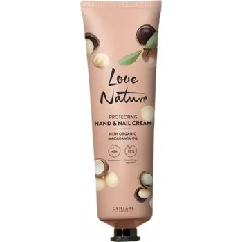 Péče o ruce Oriflame Ochranný krém na ruce a nehty Love Nature s makadamiovým olejem 150 Ml