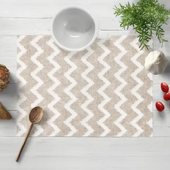 prostírání Dekorační prostírání na stůl Porto PRT-006 Režný cik-cak 30x40 cm