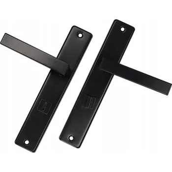 Dveřní kování Interiérová klika Kotarbau Dlouhá, Štítek s WC zámkem