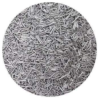 Jedlá dekorace na dort Cukrové metalické tyčinky stříbrné 80g - I LOVE CAKES