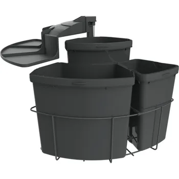 Odpadkový koš Cabbi® 3, Systém sběru odpadu, antracit