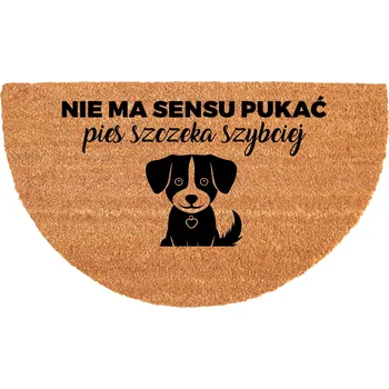 Rohožka KOKOSOVÁ ROHOŽKA PROTIUKLUZOVÁ ODOLNÁ 40X70CM EKOLOGICKÁ PŮLKRUHOVÁ