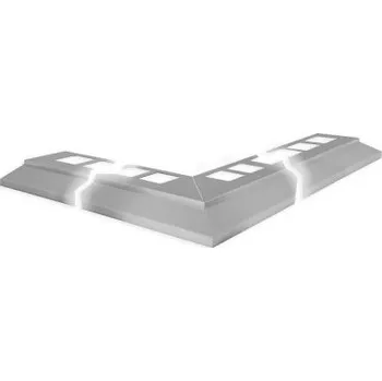 Stavební profil ACARA PRAHA,s.r.o. AC BP3/1 růžek k balk. liště, hliník komaxit šedá, v: 30 mm, š: 75 mm, š2: 45 mm,1ks, 1x1m