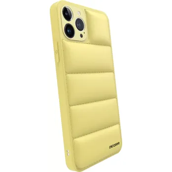 Pouzdro na mobilní telefon Picasee Puffer case pro Apple iPhone 14 Pro - Picasee Puffer - Žlutá