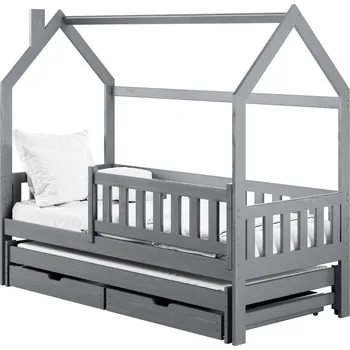 Postel Legno Dětská rozkládací postel Mickey šedá Rozměr (cm): 80x160