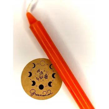 Svíčka Tradiční sójová svíčka Oranžová - čakra Sakrální (stolní) Yogi & Yogini