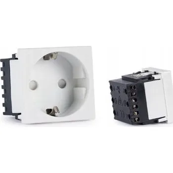 Elektrická zásuvka Zásuvka do zdi Fonestar bílá