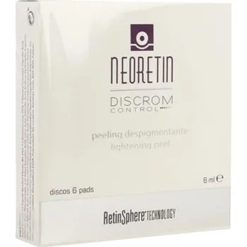 Vlhčený ubrousek Neoretin Discrom Control Lightening Peel Pads - Exfoliační pleťové tampony 6 ks