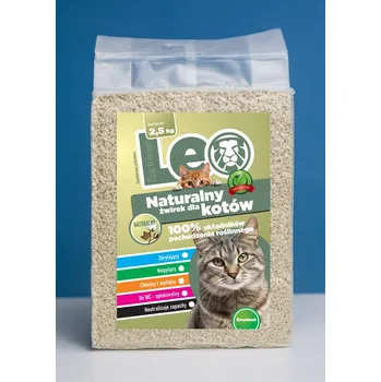 Podestýlka pro kočku Stelivo pro kočky Leo - Přírodní, drcené tofu, jemné hrudkování