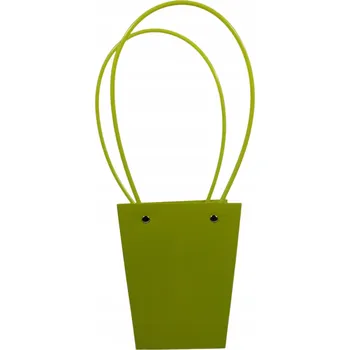 Obraz Papírová taška na květiny 37 cm, svatba dárek, zelená