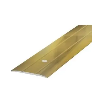 přechodová lišta AC AP4/4 přechodová lišta rovná vrtaná, hliník elox zlato, š: 38 mm, d: 0,9 m