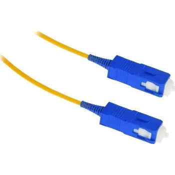 Síťový kabel XtendLan FO patch SC-SC 1m 9/125, simplex, ultraflexibilní G.657.A1, LS0H, průměr 2mm, krátký vývod