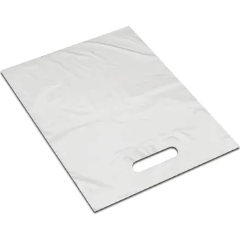 Nákupní taška REKLAMNÍ TAŠKY S UCHEM BÍLÉ 300x400 30x40 50 Ks