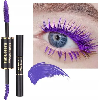 Řasenka 4D Řasenka Řasenka Mascara Duo Dvojitý hrot Rychleschnoucí #2 Fialová