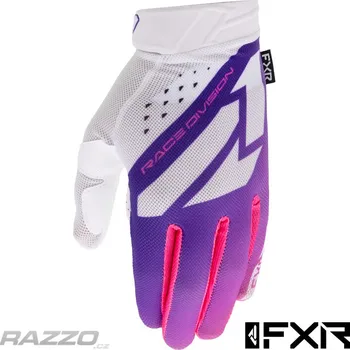 Moto rukavice Dětské rukavice FXR Youth Reflex MX Glove Pink Purple White 2025 KL