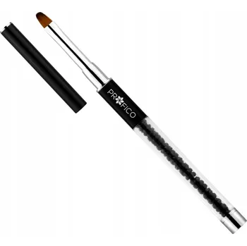 Kosmetický štětec Štětec na gel Profico Crystal Black se syntetickými štětinami, černý
