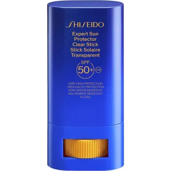 Přípravek na opalování Shiseido Expert Sun Protector Clear Stick SPF 50+ opalovací gel v tyčince 20 g