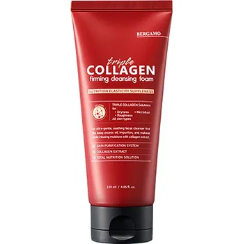 Bergamo Triple Collagen čisticí pěna na obličej, 120 ml