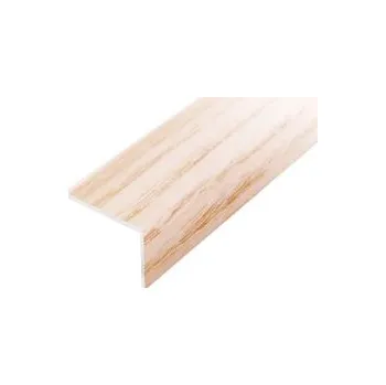 ACARA PRAHA s.r.o. AC AP2 schod. lišta samolepící A, hliník+dýha lak. javor, v: 10 mm, š: 25 mm, d: 2,7 m