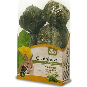 Krmivo pro hlodavce Pamlsky JR Farm bylinné bezobilné 300 g pro dospělé hlodavce a králíky