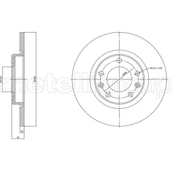 Brzdový kotouč Brzdový kotouč METELLI 23-1759C