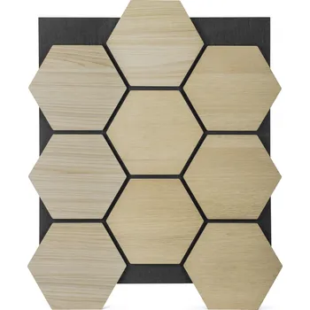 Stavebniny G21 Akustický panel plástev 81,5 x 66,5 x 2,1 cm 1 ks přírodní dub