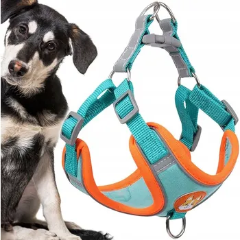 Postroj pro psa SILNÉ BEZTLAKOVÉ POSTROJE PRO PSA POHODLNÉ REFLEXNÍ NASTAVITELNÉ velikost S