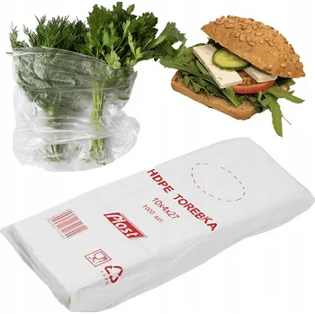 Sáček na potraviny SÁČKY NA SVAČINU 10x4x27 18x27 1000ks