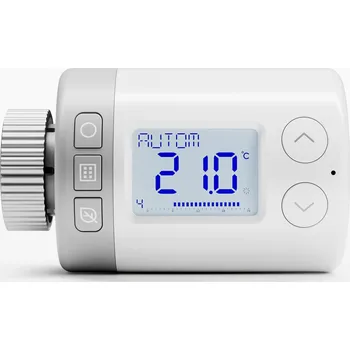 Hlavice pro radiátor Honeywell Resideo HR27EE, programovatelná úsporná termostatická hlavice, HR27EE