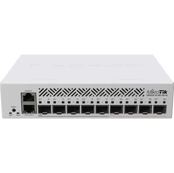 Switch MikroTik Cloud Router Switch CRS310-1G-5S-4S+IN, 800MHz CPU, 256MB RAM, 5xSFP, 4xSFP+, 1x GbE, LCD, vč. L5 licence