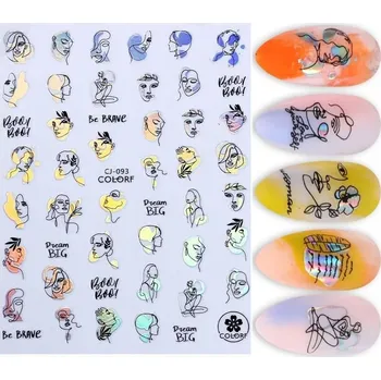 samolepka Samolepky na nehty - dámské, SKICA HOLO R3