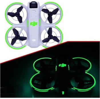 Dron DJI NEO - Luminiscenční samolepky (Green)