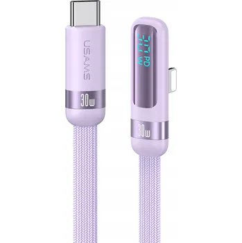 Datový kabel Kabel P4Y USB typ C - Apple Lightning 1,2 m fialový