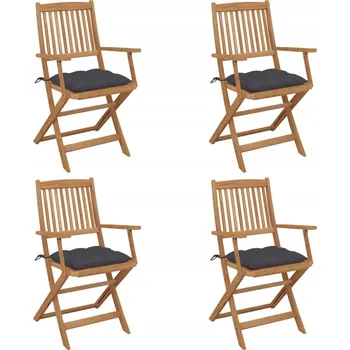 Zahradní židle VidaXL dřevěná černá