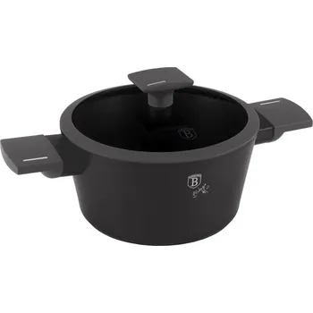 Hrnec BERLINGERHAUS Kastrol s titanovým povrchem a poklicí 20 cm Antracit Collection BH-8130