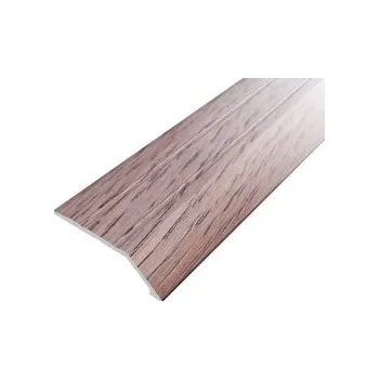 přechodová lišta ACARA PRAHA s.r.o. AC AP3 nájezdová lišta samolepící A, hliník+dýha lak. dub šedý, v: 14 mm, d: 0,9 m