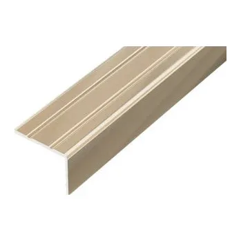 Stavební materiál ACARA PRAHA s.r.o. AC AP5 schodová lišta samolepící B, hliník elox champagne, v: 20 mm, š: 25 mm, d: 0,9 m