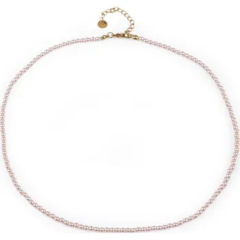 Náhrdelník Perlový náhrdelník - 2 pudrová světlá