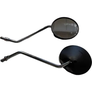 Zrcátko pro motocykl GZ UNIVERZÁLNÍ ZRCÁTKO KOMPLETNÍ S HOMOLOGACÍ (M10/1,25) PRAVÝ ZÁVIT, ČERNÁ/STŘÍBRNÁ (SADA 2 KS) (HONDA)