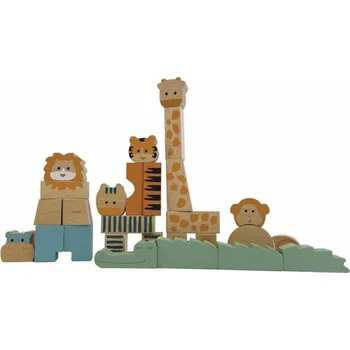 ostatní stavebnice EGMONT Dřevěné stavební stavebnice Džungle