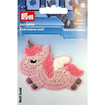 Nášivka PRYM Nášivka jednorožec, nažehlovací, růžová